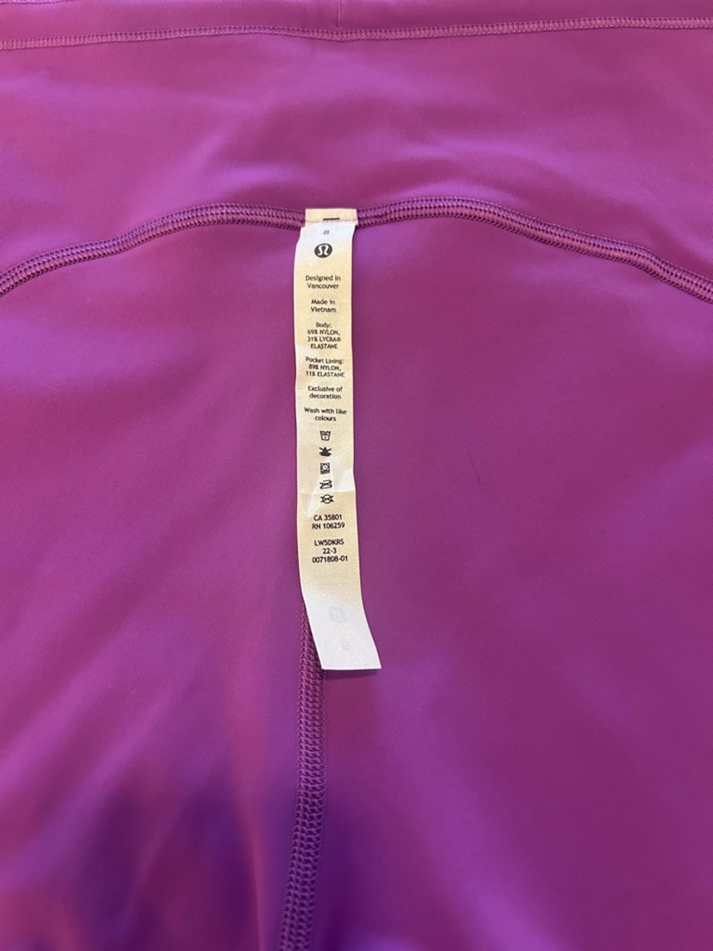 Lululemon Purple/Pink High-Waist Active Leggings - Picture 5 of 5